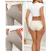 image:imageFINETOO 6 Pack Womens Seamless Underwear Full Coverage No Show Hipster Panties Sexy Stretchy Invisible Briefs Bikini LingerieColor L