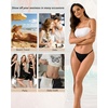 image:imageFINETOO 8 Pack Cotton Thongs for Women Sexy Gstring Thong Ladies Panties Womens Underwear SXXL8 Piecesa