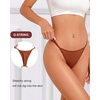 image:imageFINETOO 8 Pack Cotton Thongs for Women Sexy Gstring Thong Ladies Panties Womens Underwear SXXL8 Piecesa