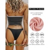 image:imageFINETOO Womens Underwear Cotton High Cut String Bikini Panties Low Rise Hipster Ladies Sexy Cheeky Underwear 6 PackA6pack
