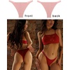 image:imageFINETOO Womens Underwear Cotton High Cut String Bikini Panties Low Rise Hipster Ladies Sexy Cheeky Underwear 6 PackA6pack