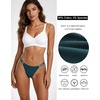image:imageFINETOO Womens Underwear Cotton High Cut String Bikini Panties Low Rise Hipster Ladies Sexy Cheeky Underwear 6 PackF6pack