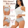 image:imageFINETOO Cotton Underwear for Women Sexy Boy Shorts Breathable Cheeky Lace Trim Panties Cheeky Underwear Womens LingerieBlack