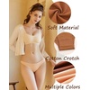 image:imageFINETOO 6 Pack Cotton Underwear for Women Cute Low Rise Bikini Panties High Cut Breathable Sexy Hipster Womens Cheeky S3XLSet11pack
