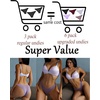 image:imageFINETOO 6 Pack Cotton Underwear for Women Cute Low Rise Bikini Panties High Cut Breathable Sexy Hipster Womens Cheeky S3XLSet2