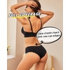 image:imageFINETOO 6 pack Seamless Underwear for Women Sexy Low Rise Hipster Wave Edge No Show Bikini Panties Womens Cheeky SXLBlackredgreenbluewhitebeige