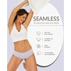 image:imageFINETOO 6 pack Seamless Underwear for Women Sexy Low Rise Hipster Wave Edge No Show Bikini Panties Womens Cheeky SXLLight Color