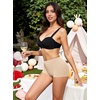 image:imageFINETOO Womens Seamless Boy Shorts Underwear No Show Wave Edge Boxer Briefs Soft Stretch Boxer Shorts for Women 6 PackBeige