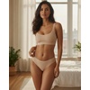 image:imageFINETOO 6 Pack Thongs for Women Seamless Breathable Underwear No Show Floral Print Panties Invisible Hipster XSXLBlack apricot chocolate Brown burgundy warm Tan blush
