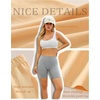 image:imageFINETOO Cotton Womens Boyshorts Underwear High waisted Anti Chafing Boxer Briefs Soft Panties for Girls Ladies 4 Packs