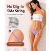 image:imageFINETOO 8 Pack Cotton Thongs for Women Sexy Gstring Thong Underwear Seamless Low Rise Panties for Ladies Lingerie XSXXL8 Piecesd1