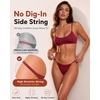 image:imageFINETOO 8 Pack Cotton Thongs for Women Sexy Gstring Thong Underwear Seamless Low Rise Panties for Ladies Lingerie XSXXL8 Piecese