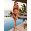 image:imageFINETOO 8 Pack Cotton Thongs for Women Sexy Gstring Thong Underwear Seamless Low Rise Panties for Ladies Lingerie XSXXL8 Piecese