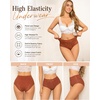 image:imageFINETOO Cotton Underwear for Women High Waisted Womens Underwear Pack Sexy Lace Cheeky Panties BriefC