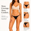 image:imageFINETOO 8 Pack Womens Underwear Cheeky Cotton Comfortable Bikini Panties High Cut Low Rise String Underwear