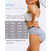 image:imageFINETOO Cotton Underwear for Women Breathable Panties 100 Cotton Crotch Stretch Bikini Briefs Comfortable Daily Wear 5 PackVine2