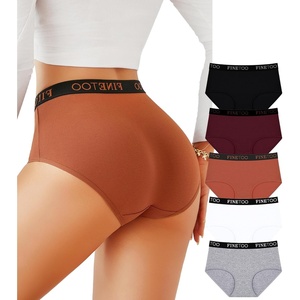 image:imageFINETOO Cotton Underwear for Women Soft Breathable Panties 5 Pack Stretch Bikini Briefs No Rolling Everyday Womens UnderwearVine1