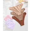 image:imageFINETOO Cotton Underwear for Women Sexy Cheeky Bikini Panties Lingerie  6 PackLow Rise Cheeky Soft Breathable Cotton Bikini PantiesUnderwear WomenPlus Size Lingerie Outfits Clothes ClothingSet17pack