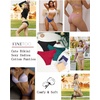 image:imageFINETOO Cotton Underwear for Women Sexy Cheeky Bikini Panties Lingerie  6 PackLow Rise Cheeky Soft Breathable Cotton Bikini PantiesUnderwear WomenPlus Size Lingerie Outfits Clothes ClothingSet8pack