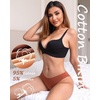 image:imageFINETOO Cotton Underwear for Women Sexy Cheeky Bikini Panties Lingerie  6 PackLow Rise Cheeky Soft Breathable Cotton Bikini PantiesUnderwear WomenPlus Size Lingerie Outfits Clothes ClothingSet5