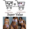 image:imageFINETOO Cotton Underwear for Women Sexy Cheeky Bikini Panties Lingerie  6 PackLow Rise Cheeky Soft Breathable Cotton Bikini PantiesUnderwear WomenPlus Size Lingerie Outfits Clothes ClothingSet2