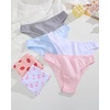 image:imageFINETOO Cotton Underwear for Women Sexy Cheeky Bikini Panties Lingerie  6 PackLow Rise Cheeky Soft Breathable Cotton Bikini PantiesUnderwear WomenPlus Size Lingerie Outfits Clothes ClothingSet18pack