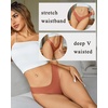 image:imageFINETOO Seamless Thongs for Women Sexy No Show Panties Invisible Vwaisted Stretch Lingerie Underwear 6 PackA6pack