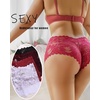 image:imageFINETOO Sexy Lingerie Cotton Thongs for Women Lace Womens Underwear 13 Pack
