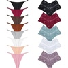 image:imageFINETOO Sexy Lingerie Cotton Thongs for Women Lace Womens Underwear 13 Pack