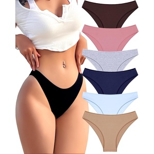 image:imageFINETOO Cotton Underwear for Women Sexy Cheeky Bikini Panties Lingerie  6 PackLow Rise Cheeky Soft Breathable Cotton Bikini PantiesUnderwear WomenPlus Size Lingerie Outfits Clothes ClothingSet15pack