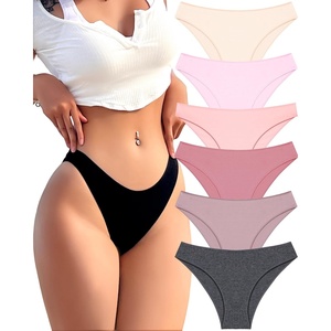 image:imageFINETOO Cotton Underwear for Women Sexy Cheeky Bikini Panties Lingerie  6 PackLow Rise Cheeky Soft Breathable Cotton Bikini PantiesUnderwear WomenPlus Size Lingerie Outfits Clothes ClothingSet14pack