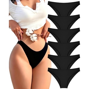 image:imageFINETOO Cotton Underwear for Women Sexy Cheeky Bikini Panties Lingerie  6 PackLow Rise Cheeky Soft Breathable Cotton Bikini PantiesUnderwear WomenPlus Size Lingerie Outfits Clothes ClothingSet4