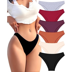 image:imageFINETOO Cotton Underwear for Women Sexy Cheeky Bikini Panties Lingerie  6 PackLow Rise Cheeky Soft Breathable Cotton Bikini PantiesUnderwear WomenPlus Size Lingerie Outfits Clothes ClothingSet13pack