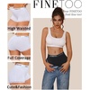 image:imageFINETOO Womens Cotton BoyShorts Underwear Lace Boxer Briefs Panties  High Waisted Full Coverage Soft Breathable Boyshorts 6 Pack Lingerie for Women Daily Wear Fashion Clothing GiftsClassic Color