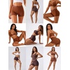 image:imageFINETOO Womens Cotton BoyShorts Underwear Lace Boxer Briefs Panties  High Waisted Full Coverage Soft Breathable Boyshorts 6 Pack Lingerie for Women Daily Wear Fashion Clothing GiftsClassic Color