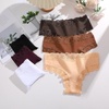 image:imageFINETOO Cotton Underwear Womens Sexy Lace Cheeky Low Rise Panties 6 PackBlackapricopurplemoca Greybrick Yellowwhite