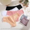 image:imageFINETOO Cotton Underwear Womens Sexy Lace Cheeky Low Rise Panties 6 PackBlackkhakifloral Greyapricotwhitedark Blue