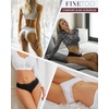 image:imageFINETOO Cotton Underwear Womens Sexy Lace Cheeky Low Rise Panties 6 PackBlackkhakifloral Greyapricotwhitedark Blue