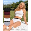 image:imageHigh Waisted Cotton Underwear for Women Full Coverage Soft Briefs 5 Pack5pack Ablack1 White1 Grey1 Orange1 Wine1