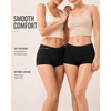 image:imageFINETOO Womens Cotton Boy Shorts Underwear Full Coverage Boxer Briefs Soft Stretch Comfortable Panties 4 Pack