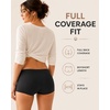 image:imageFINETOO Womens Cotton Boy Shorts Underwear Full Coverage Boxer Briefs Soft Stretch Comfortable Panties 4 Pack