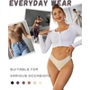 image:imageFINETOO Seamless Thongs for Women Sexy No Show Panties Invisible Vwaisted Stretch Lingerie Underwear 6 PackA