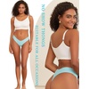 image:imageFINETOO Seamless Thongs for Women Sexy No Show Panties Invisible Vwaisted Stretch Lingerie Underwear 6 PackC