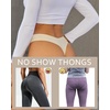 image:imageFINETOO Seamless Thongs for Women Sexy No Show Panties Invisible Vwaisted Stretch Lingerie Underwear 6 PackF