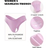 image:imageFINETOO Seamless Thongs for Women Sexy No Show Panties Invisible Vwaisted Stretch Lingerie Underwear 6 PackG